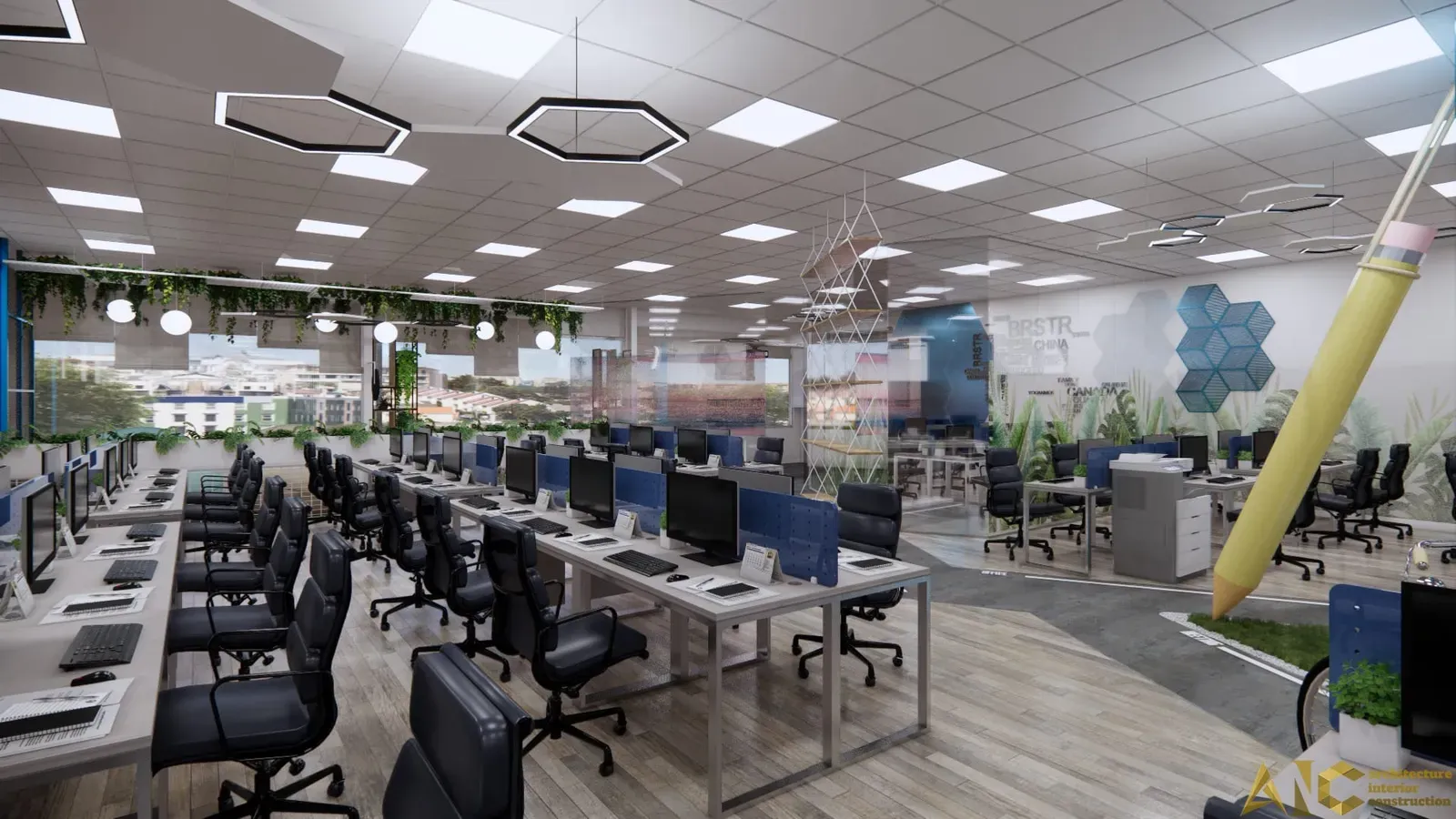 Văn phòng fit-out do AIC thiết kế và thi công