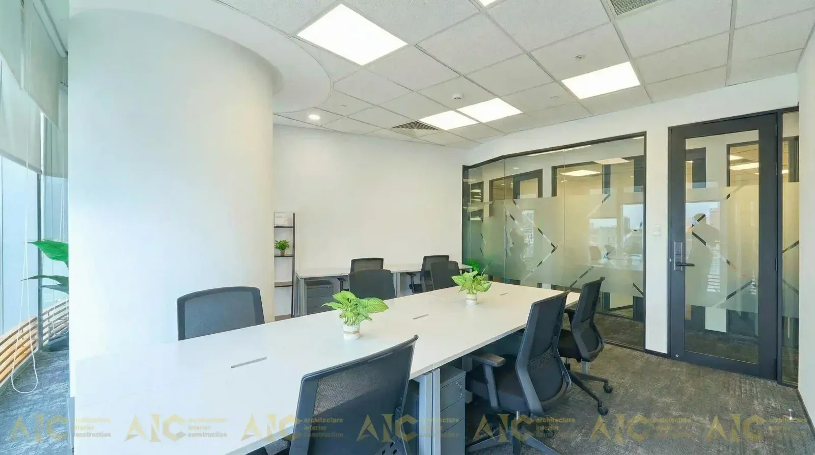 Phòng họp văn phòng hạng A do AIC hoàn thiện