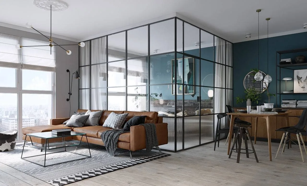 An interior using natural bamboo and rattan in the wabi-sabi spirit