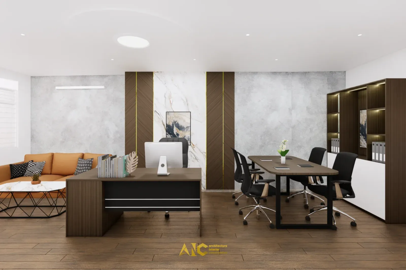 Thiết Kế & Thi Công Nội Thất Văn Phòng Bê Tông Rạch Chiếc — ảnh 3