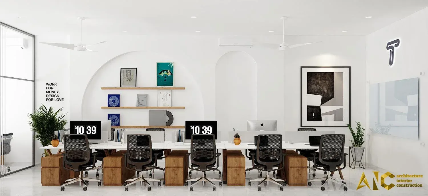 Thiết kế & Thi công Văn phòng Shop Yến — phối cảnh thiết kế 3D 5